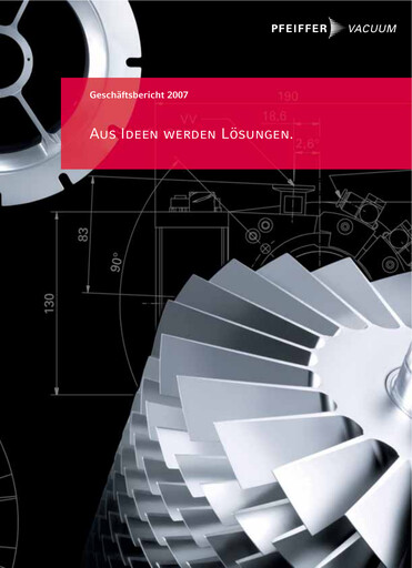 Thumbnail Pfeiffer Vacuum Annual Report 2007