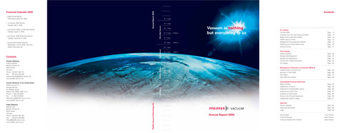 Thumbnail Pfeiffer Vacuum Annual Report 2004