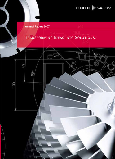 Thumbnail Pfeiffer Vacuum Annual Report 2007