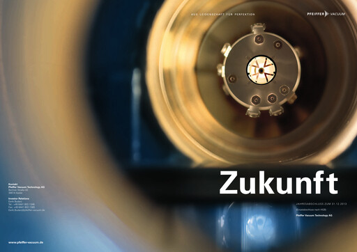 Thumbnail Pfeiffer Vacuum Financial Statement 2013