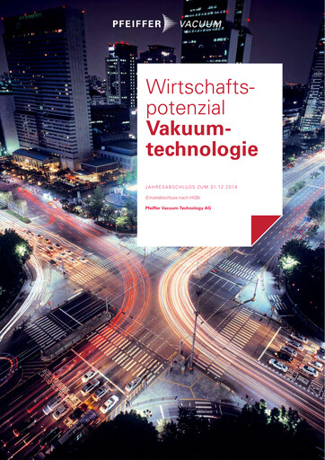 Thumbnail Pfeiffer Vacuum Financial Statement 2014