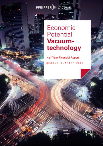 Thumbnail Pfeiffer Vacuum Half-year Report 2015-h1