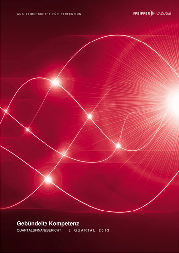 Thumbnail Pfeiffer Vacuum Quarterly Report 2013-q3