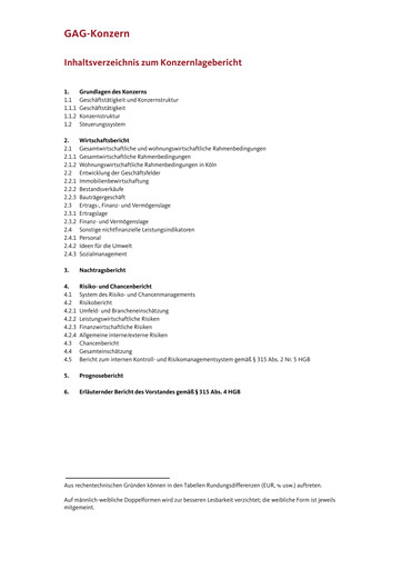 Thumbnail GAG Immobilien Financial Report 2015