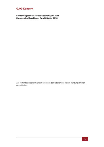 Thumbnail GAG Immobilien Financial Report 2018