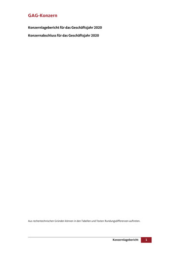 Thumbnail GAG Immobilien Financial Report 2020
