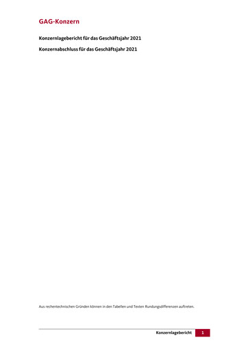 Thumbnail GAG Immobilien Financial Report 2021