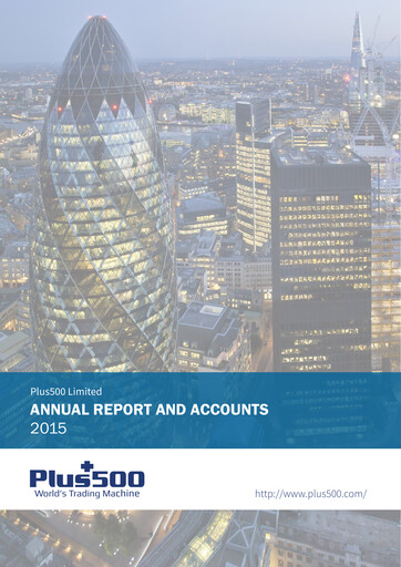 Thumbnail Plus500 Annual Report 2015