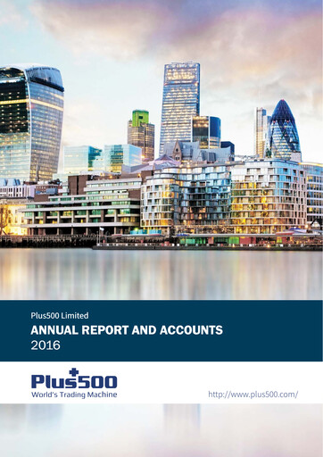 Thumbnail Plus500 Annual Report 2016