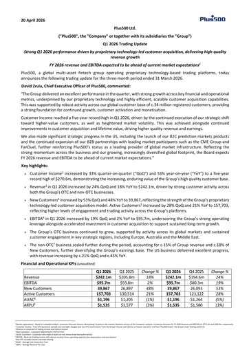 Vorschaubild Plus500 Quartalsbericht 2026-q1