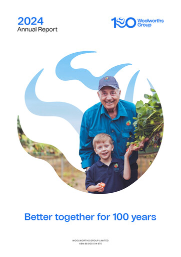 Thumbnail Woolworths Group Annual Report 2024