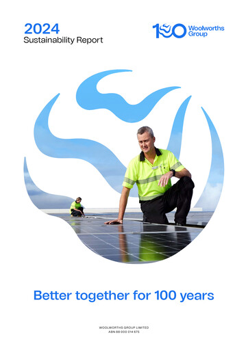 Thumbnail Woolworths Group Sustainability Report 2024