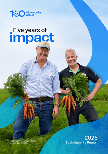 Thumbnail Woolworths Group Sustainability Report 2025