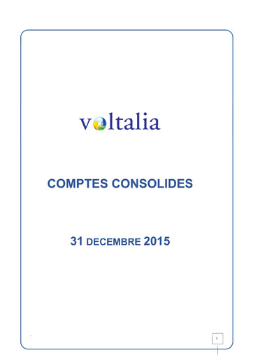 Thumbnail Voltalia Financial Statement 2015