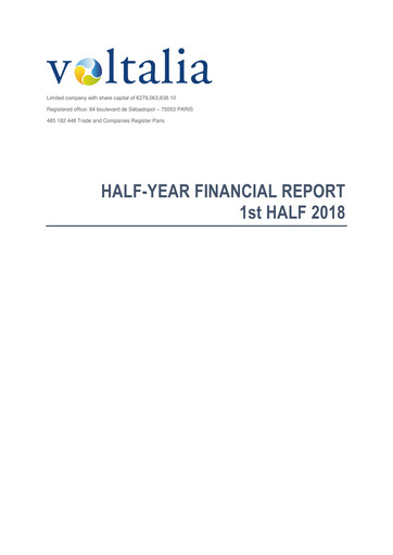 Miniature Voltalia Rapport semestriel 2018-h1