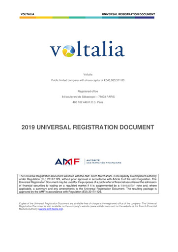 Vorschaubild Voltalia Universelles Registrierungsdokument 2019