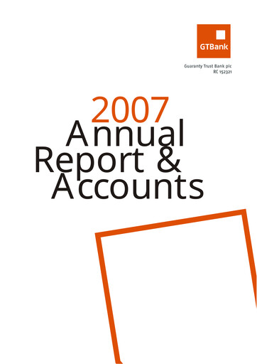 Thumbnail Guaranty Trust Bank
 Annual Report 2007
