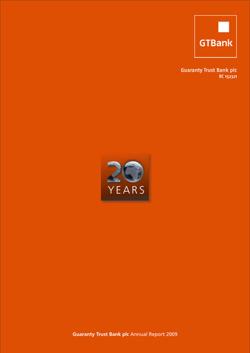 Thumbnail Guaranty Trust Bank
 Annual Report 2009