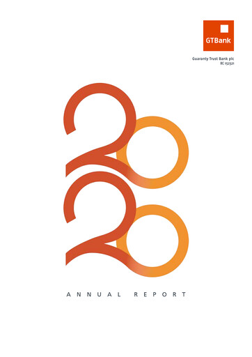 Thumbnail Guaranty Trust Bank
 Annual Report 2020