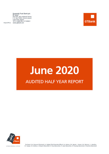Miniature Guaranty Trust Bank
 Bilan financier 2020-h1