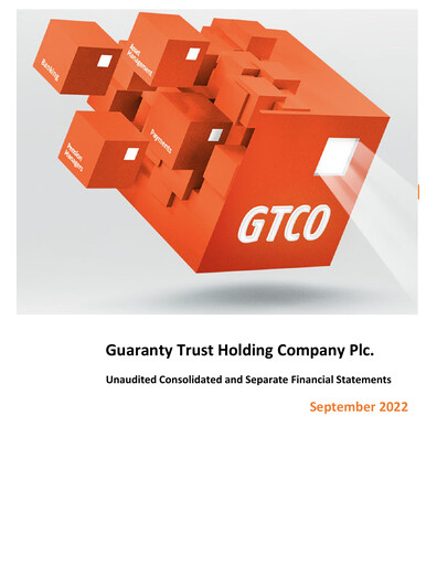 Thumbnail Guaranty Trust Bank
 Quarterly Report 2022-q3