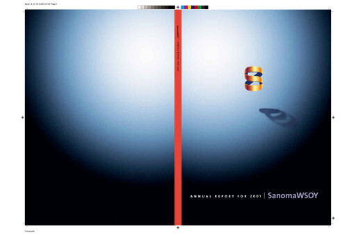 Thumbnail Sanoma
 Annual Report 2001