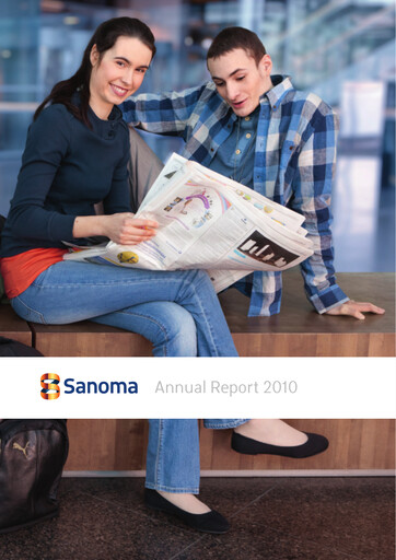 Thumbnail Sanoma
 Annual Report 2010