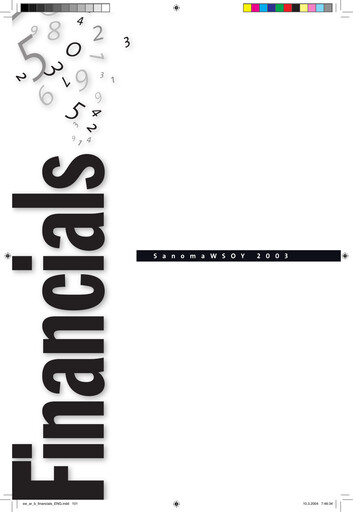 Vorschaubild Sanoma
 Finanzmitteilung 2003