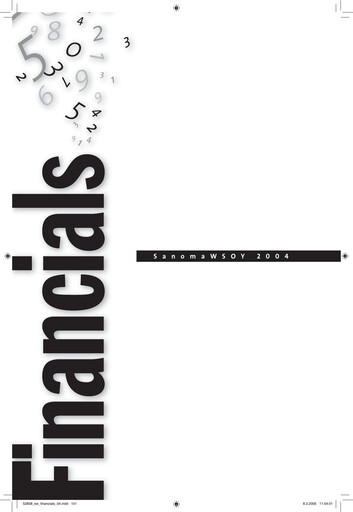 Vorschaubild Sanoma
 Finanzmitteilung 2004