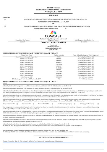 Thumbnail Comcast Annual Report 2025
