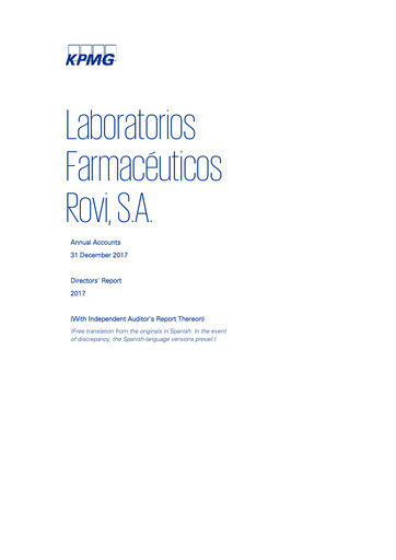 Thumbnail Laboratorios Farmaceuticos Rovi Financial Report 2017