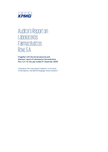 Thumbnail Laboratorios Farmaceuticos Rovi Financial Report 2023