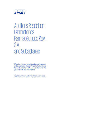 Thumbnail Laboratorios Farmaceuticos Rovi Financial Statement 2021