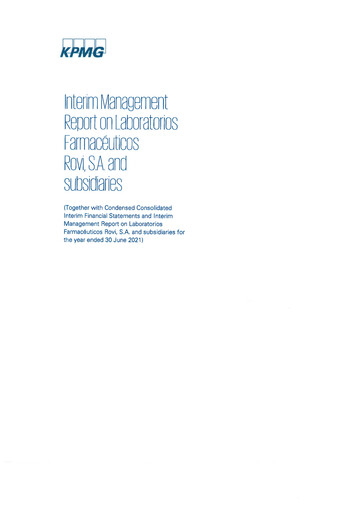 Thumbnail Laboratorios Farmaceuticos Rovi Half-year Report 2021-h1
