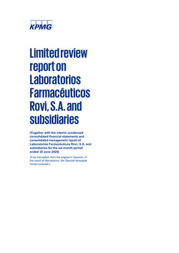Vorschaubild Laboratorios Farmaceuticos Rovi Halbjahresbericht 2026-h1