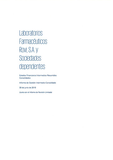 Thumbnail Laboratorios Farmaceuticos Rovi Half-year Report 2019-h1
