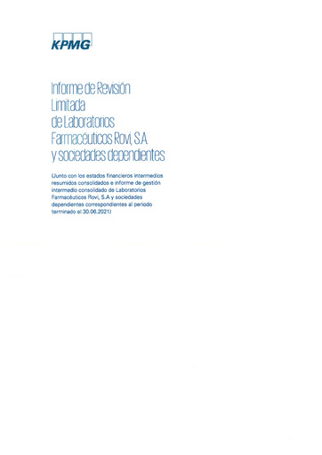Thumbnail Laboratorios Farmaceuticos Rovi Half-year Report 2021-h1