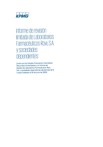 Thumbnail Laboratorios Farmaceuticos Rovi Half-year Report 2022-h1