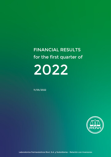 Thumbnail Laboratorios Farmaceuticos Rovi Quarterly Report 2022-q1