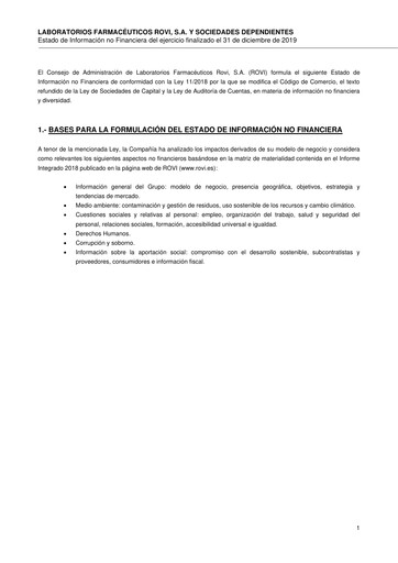 Thumbnail Laboratorios Farmaceuticos Rovi Sustainability Report 2019
