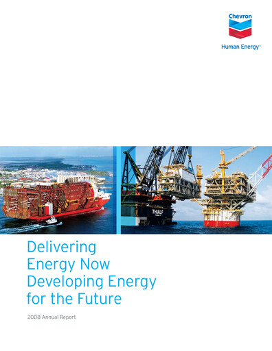 Thumbnail Chevron Annual Report 2008