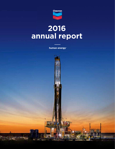Thumbnail Chevron Annual Report 2016