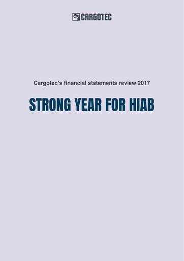 Thumbnail Cargotec
 Financial Statement 2017