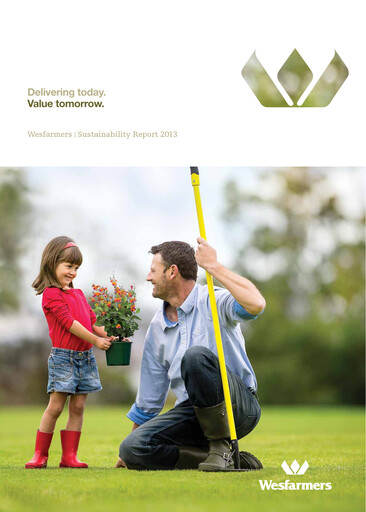 Thumbnail Wesfarmers
 Sustainability Report 2013