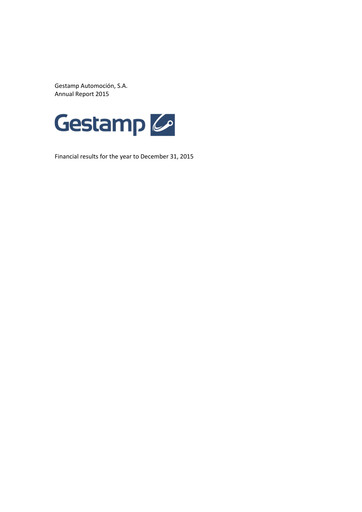 Thumbnail Gestamp Automoción Annual Report 2015