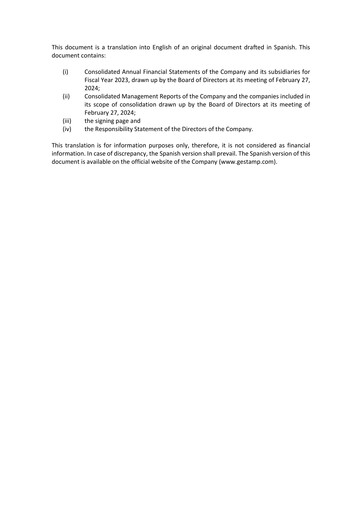 Vorschaubild Gestamp Automoción Finanzmitteilung 2023