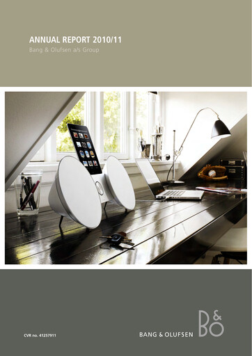 Thumbnail Bang & Olufsen A/S Annual Report 2010-2011