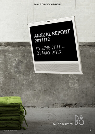 Thumbnail Bang & Olufsen A/S Annual Report 2011-2012