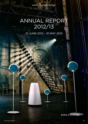 Thumbnail Bang & Olufsen A/S Annual Report 2012-2013