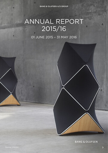 Thumbnail Bang & Olufsen A/S Annual Report 2015-2016